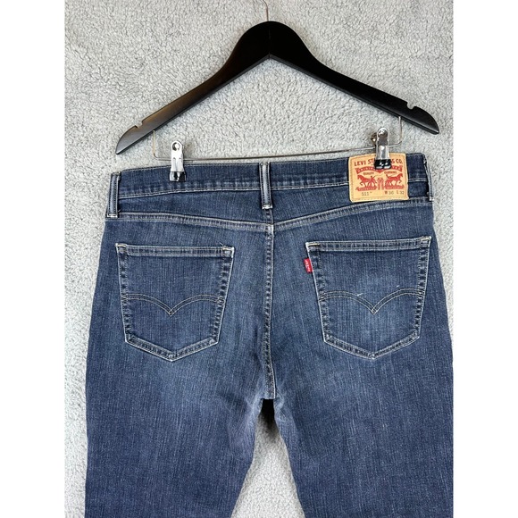 Levis 511 Jeans Mens 36 x 32 Blue Medium Wash Denim Tapered Leg